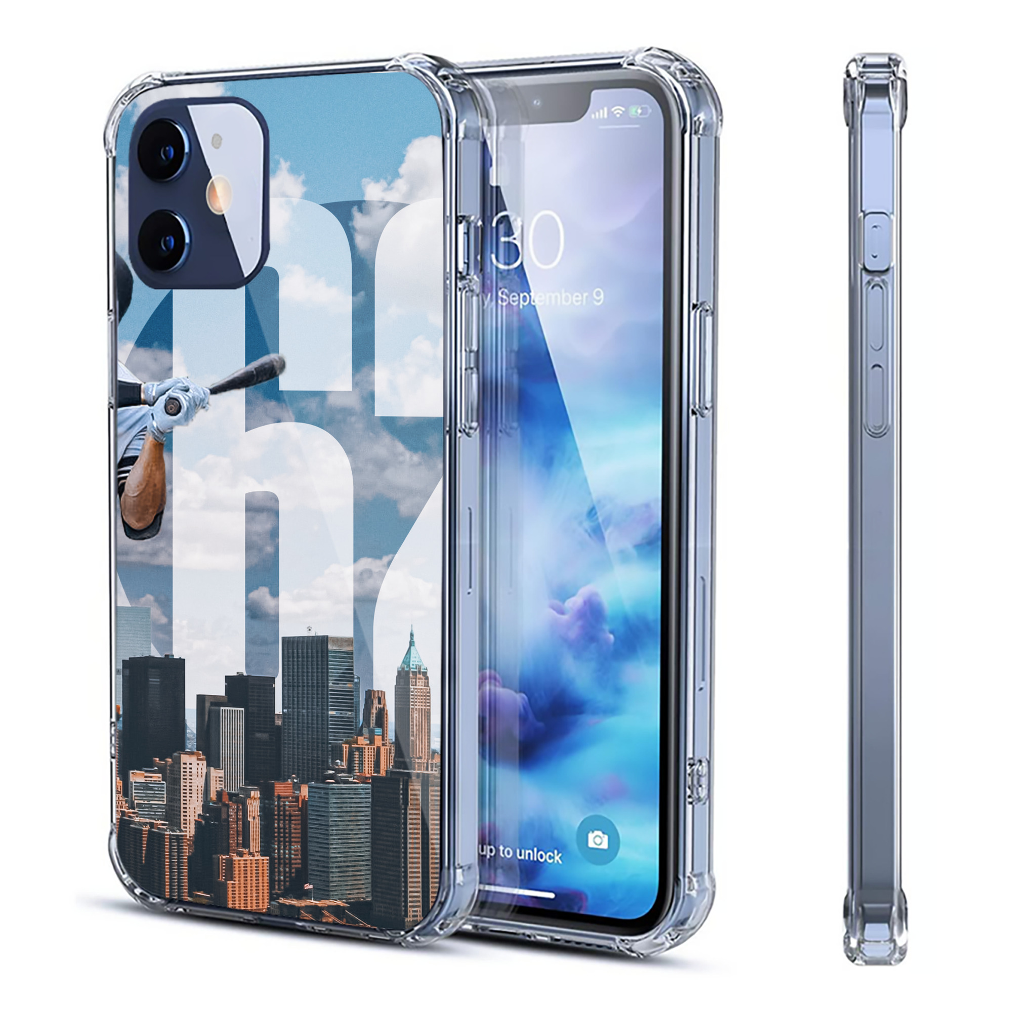 Aaron Judge 62 Home Runs Clear IPhone 12 Case – Soft TPU With UV Print – Enhanced Drop Protection, Precise Fit, Anti-Fingerprint, Customizable Design, Scratch-Resistant, Yellow-Resistant